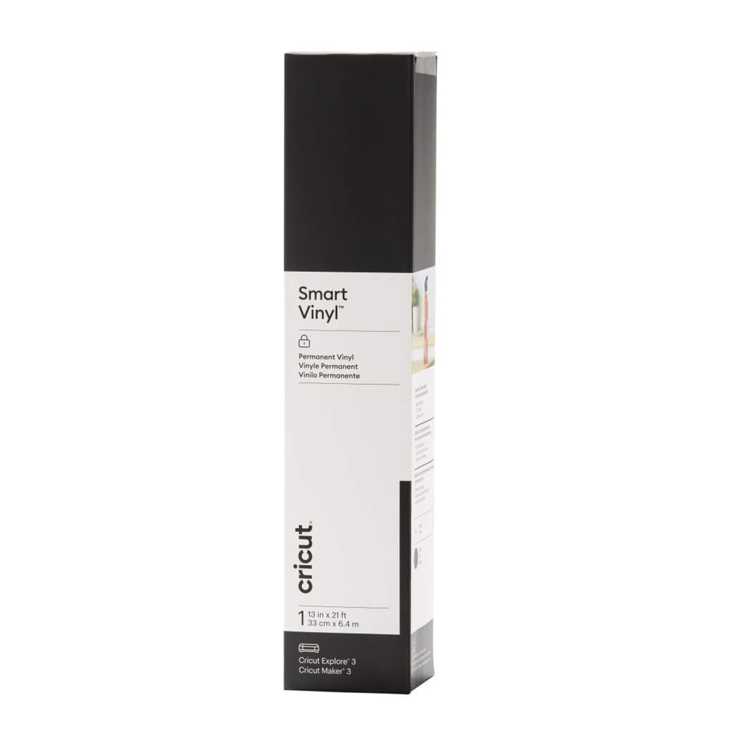 Cricut Smart Vinyl Permanent 33X640 cm 1 Sheet (Black)